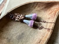 Image 11 of Ceramic Glazed Pod earrings. n183