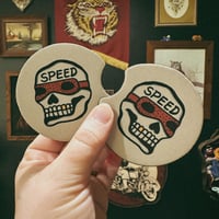 Image 2 of Speed Skull Car Coaster Set