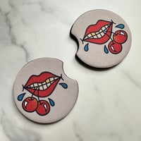 Image 3 of Cherries Car Coasters 