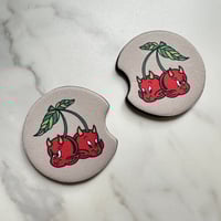 Image 3 of Hot Stuff Cherries Car Coasters