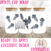The iron Giant UVDTF cup wrap 