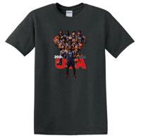 Image 3 of 2024 USA BASKETBALL TEAM PARIS GRAPHIC T-SHIRT