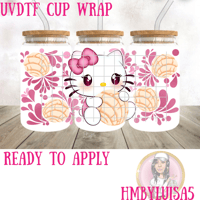 Kitty concha Talavera UVDTF cup wrap 