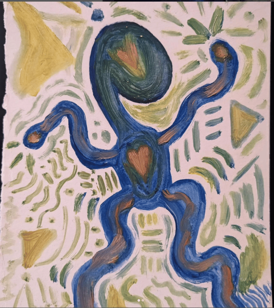 Image of Random Choice Art Piece (Paint/Ink on Paper) Juniors+more
