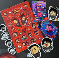 Image 1 of jjk: toji & kong si-woo stickers & prints