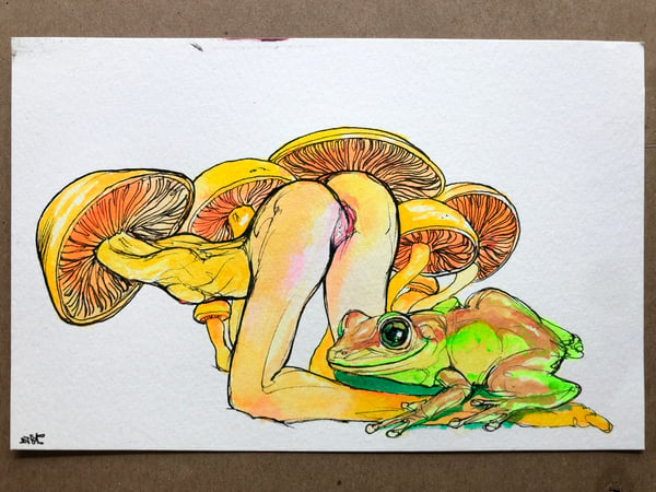 Image of Frog Love - Original 