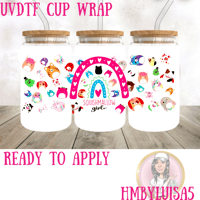 Squishmallows girls UVDTF cup wrap 