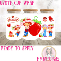 Strawberry shortcake UVDTF cup wrap 