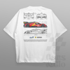 Cars and Clo - Oversized - World Endurance Championship (WEC) Hypercar LeMans Blueprint T-Shirt