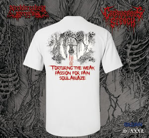 Image of Cadaverous Stench - Hanging Dude Shirt White 