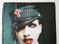 Image 2 of MARILYN MANSON - Photo Flag (cloth poster Banner tapestry) Industrial metal