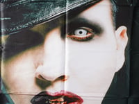 Image 3 of MARILYN MANSON - Photo Flag (cloth poster Banner tapestry) Industrial metal