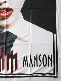 Image 5 of MARILYN MANSON - Photo Flag (cloth poster Banner tapestry) Industrial metal