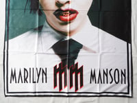 Image 9 of MARILYN MANSON - Photo Flag (cloth poster Banner tapestry) Industrial metal