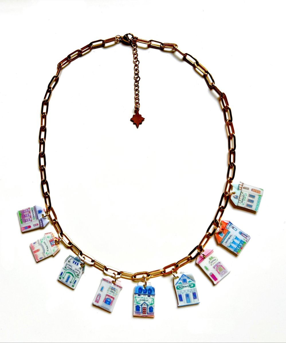 Lenox Spice Village Charm Necklace | b.b.davisart