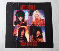 Image 1 of MOTLEY CRUE - Shout at the devil Flag (cloth poster Banner tapestry) Heavy metal Glam metal