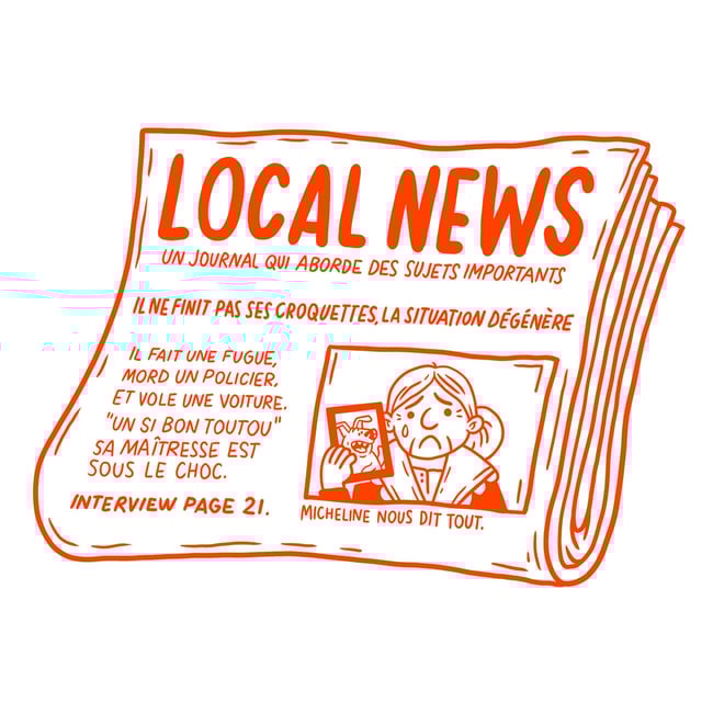 T-shirt "Local news"