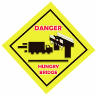 Hungry Bridge sticker 