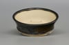 Round bonsai pot in a bronze crystalline glaze. D.148mm