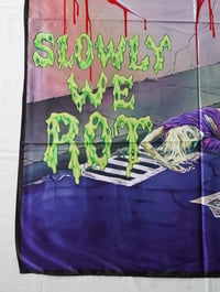 Image 6 of OBITUARY - Slowly we rot Flag (cloth poster Banner tapestry) Death metal