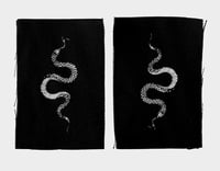 Image 1 of Screen printed patch - Small snake