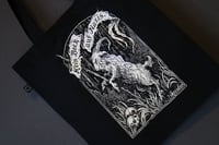 Image 3 of Kein Bock auf Nazis - Screen Printed Tote Bag - white print on black organic cotton bag