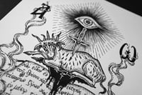 Image 2 of Original ink illustration - Apocalyptic Lamb