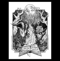 Image 1 of Art print "Black Phillip" - illustration in black and white