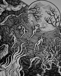 Image 3 of Art print "Black Phillip" - illustration in black and white