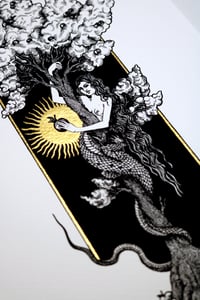 Image 4 of Original Sin - Art print with hand embellished golden highlights