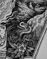 Image 4 of Art print "Black Phillip" - illustration in black and white