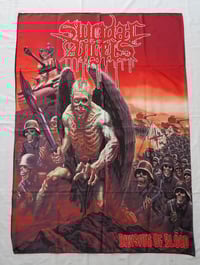 Image 1 of SUICIDAL ANGELS - Division of blood Flag (cloth poster Banner tapestry) Thrash metal