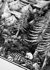 Image 3 of Original ink drawing "In the Haze of Dawn"