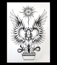 Image 1 of Greek Sphinx - Original ink illustration