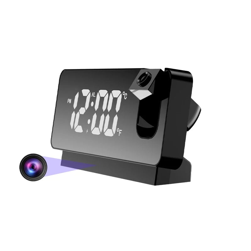 WiFi Mini Clock Camera 1080P HD with Motion Detection for Home Security