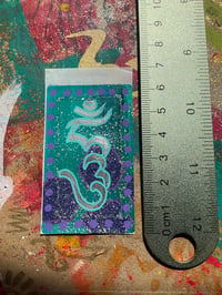 Image 3 of Sanskrit 'HUM' symbol calligraphy paper stickers 