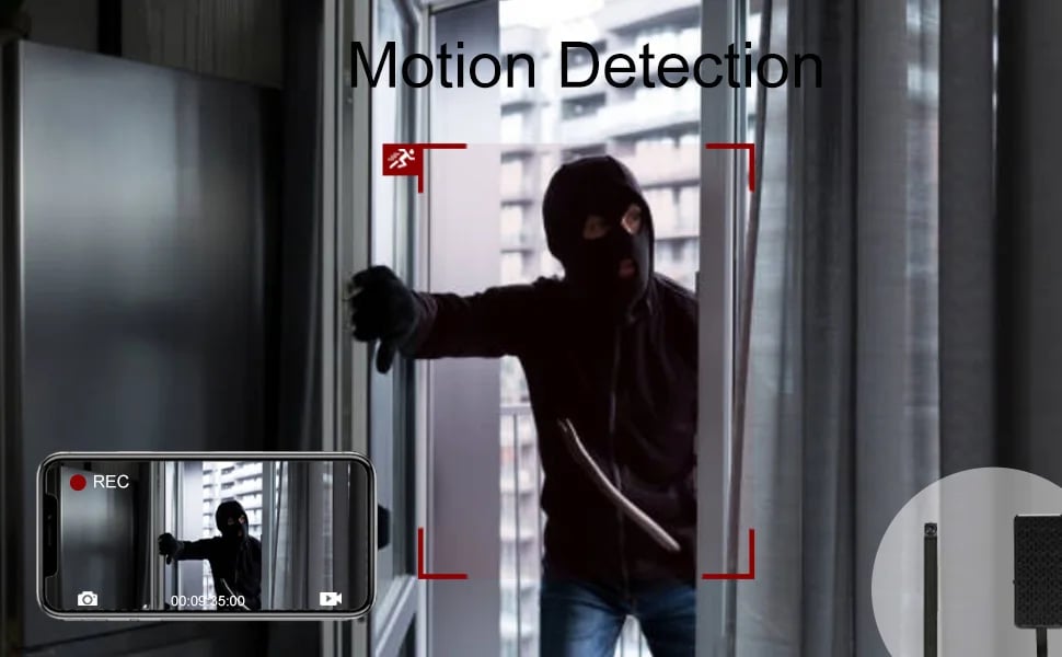 MSL Mini Camera with Motion Detection, Remote Viewing, and SD Card Support