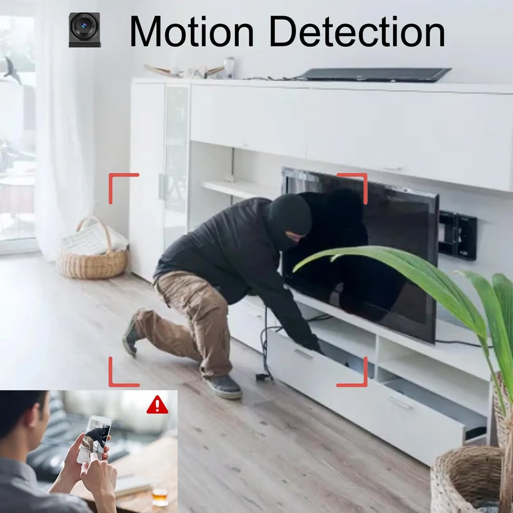 MSL Mini Camera with Motion Detection, Remote Viewing, and SD Card Support