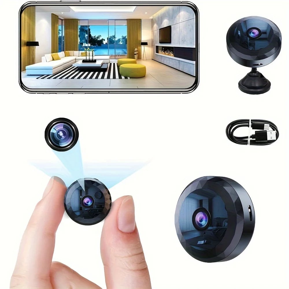 MSL Mini WiFi Camera Wireless 1080P HD Security with Night Vision and Motion Detection