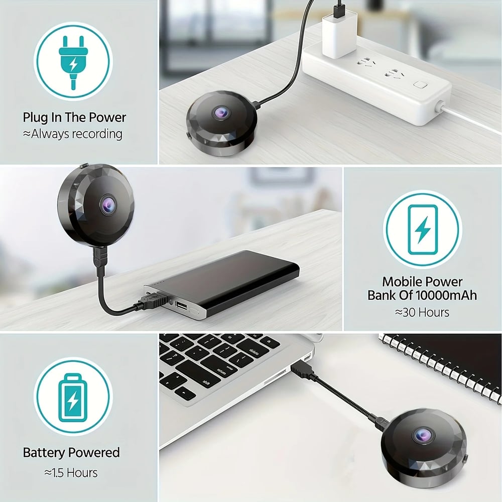 MSL Mini WiFi Camera Wireless 1080P HD Security with Night Vision and Motion Detection