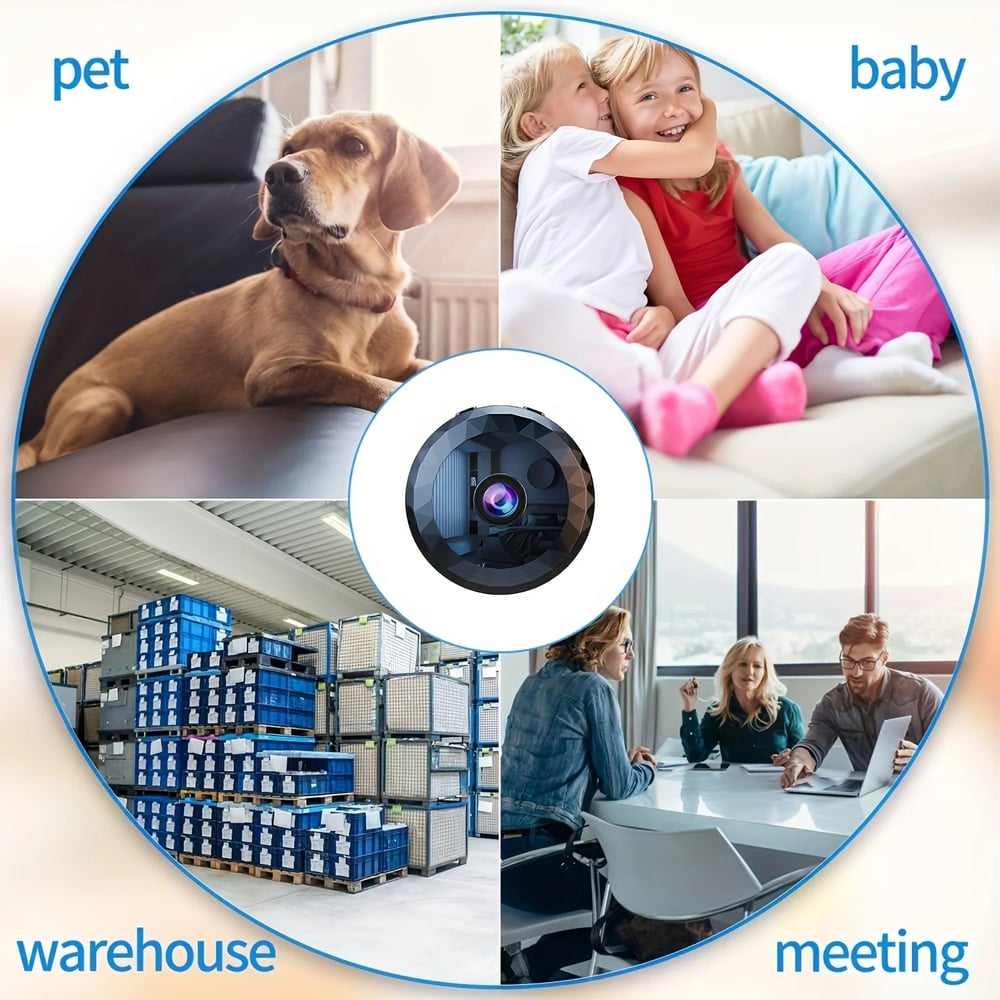 MSL Mini WiFi Camera Wireless 1080P HD Security with Night Vision and Motion Detection