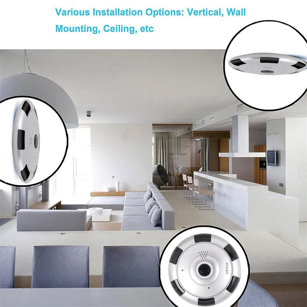 MSL 360 Degree Panoramic Camera with WiFi and Two-Way Audio for Home Security