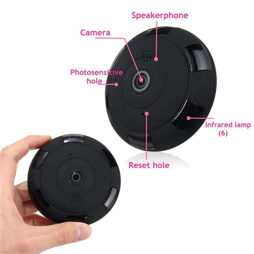 MSL 360 Degree Panoramic Camera with WiFi and Two-Way Audio for Home Security