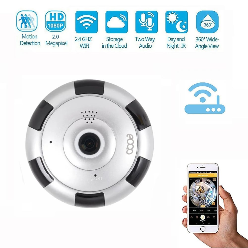 MSL 360 Degree Panoramic Camera with WiFi and Two-Way Audio for Home Security