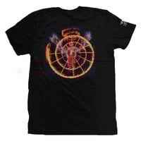 Image 2 of Tool Unisex T-Shirt: Flame Spiral (Back & Sleeve Print)