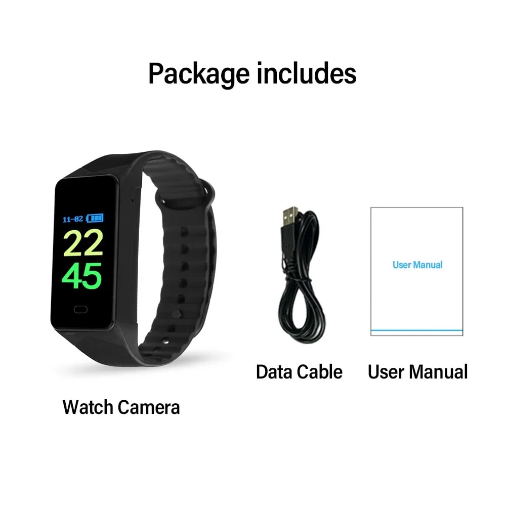 MSL 1080P HD Sports Watch Camera with Wearable Monitoring and Home Safety