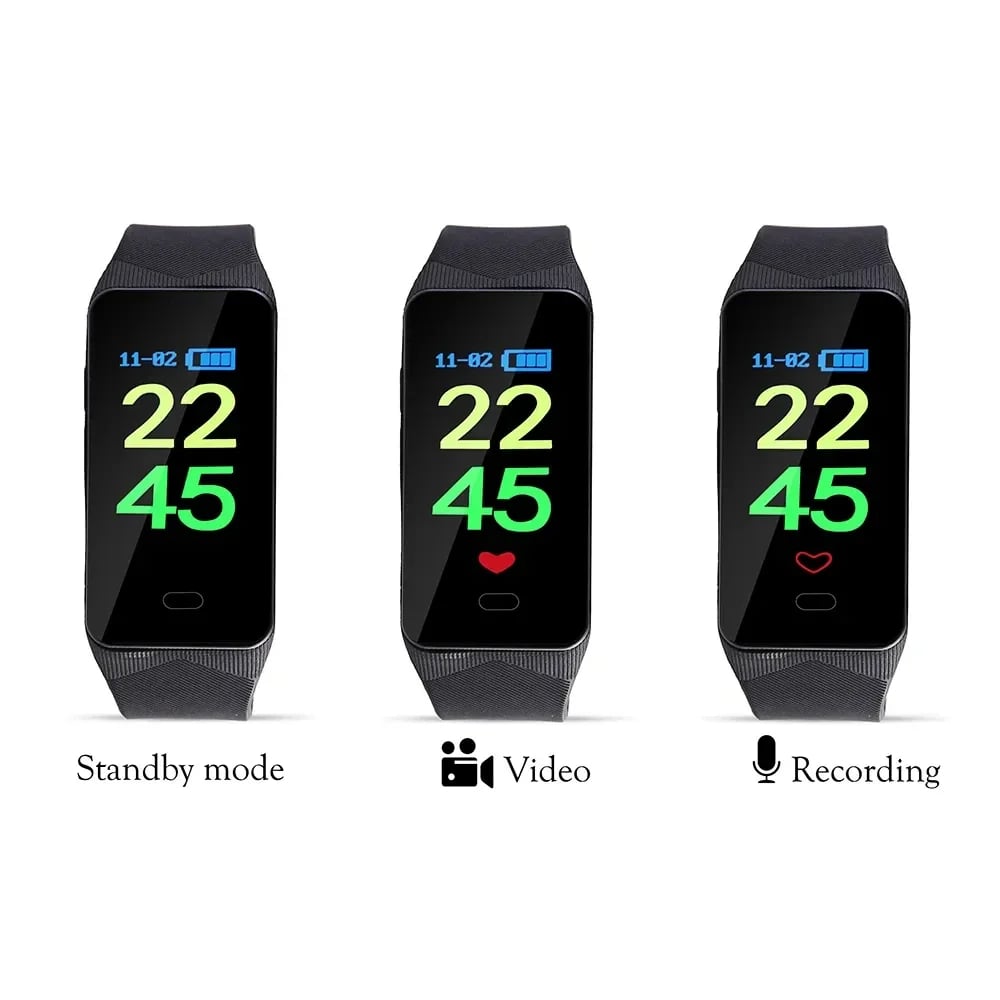 MSL 1080P HD Sports Watch Camera with Wearable Monitoring and Home Safety