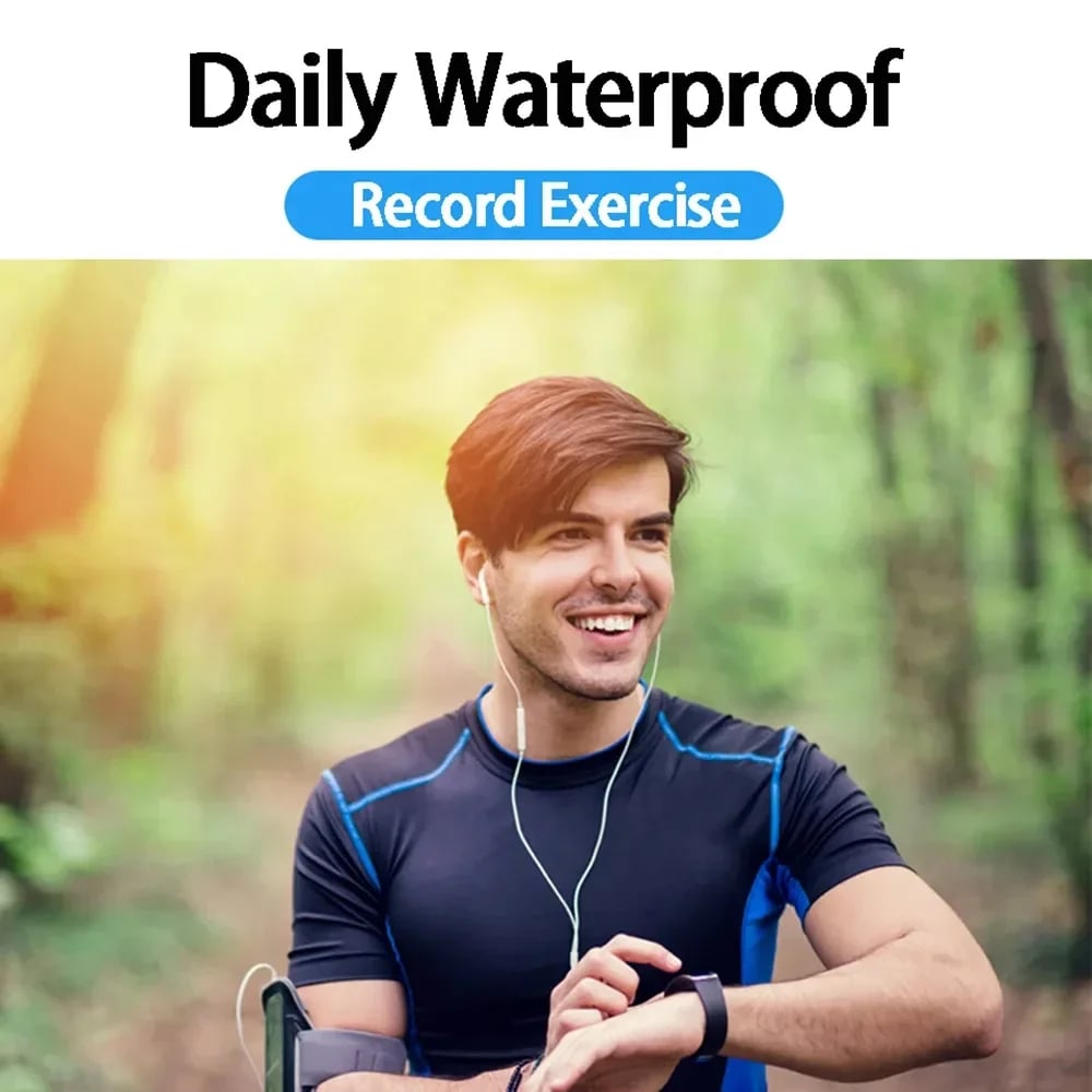 MSL 1080P HD Sports Watch Camera with Wearable Monitoring and Home Safety