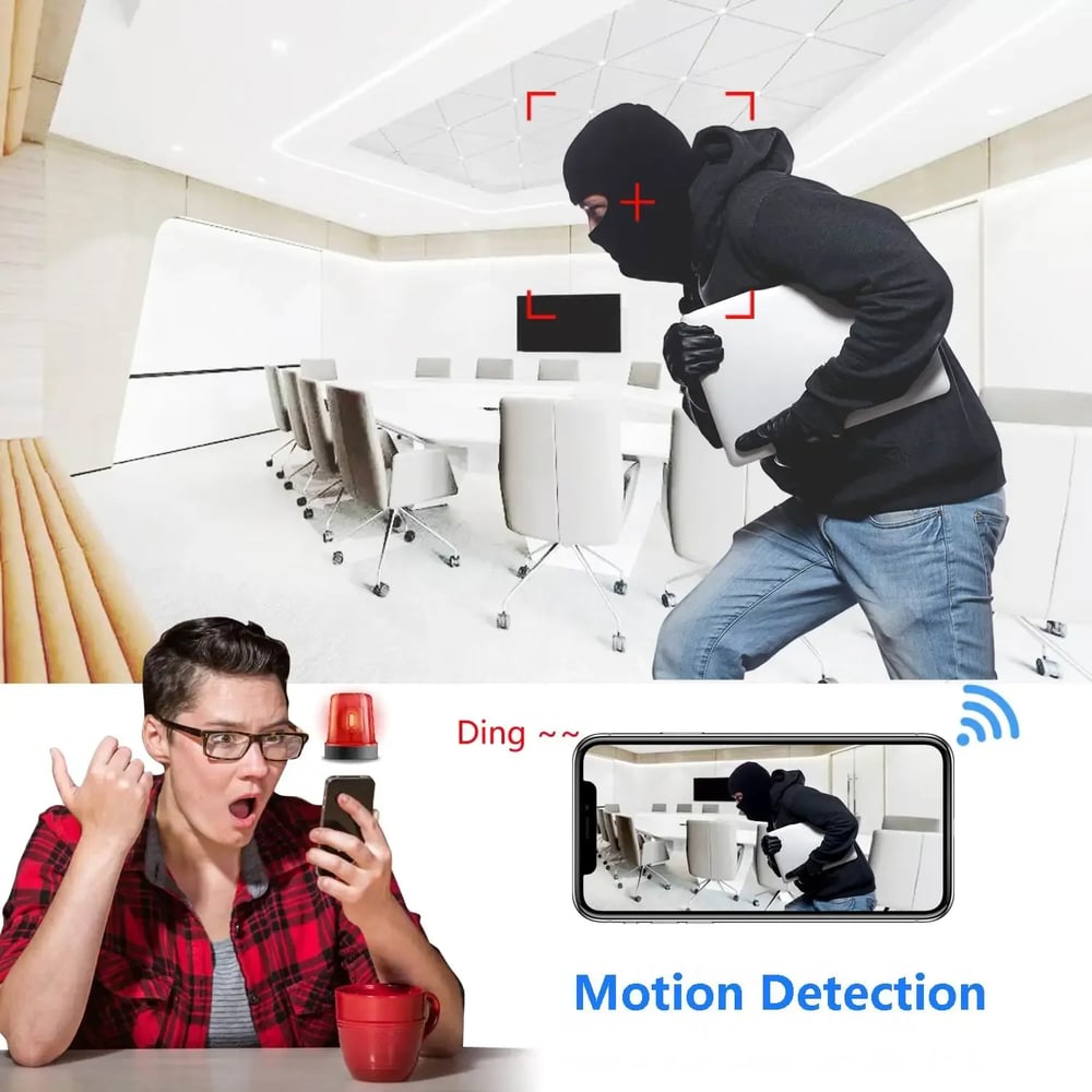 MSL 1080P Mini WiFi Camera with Night Vision and Motion Detection