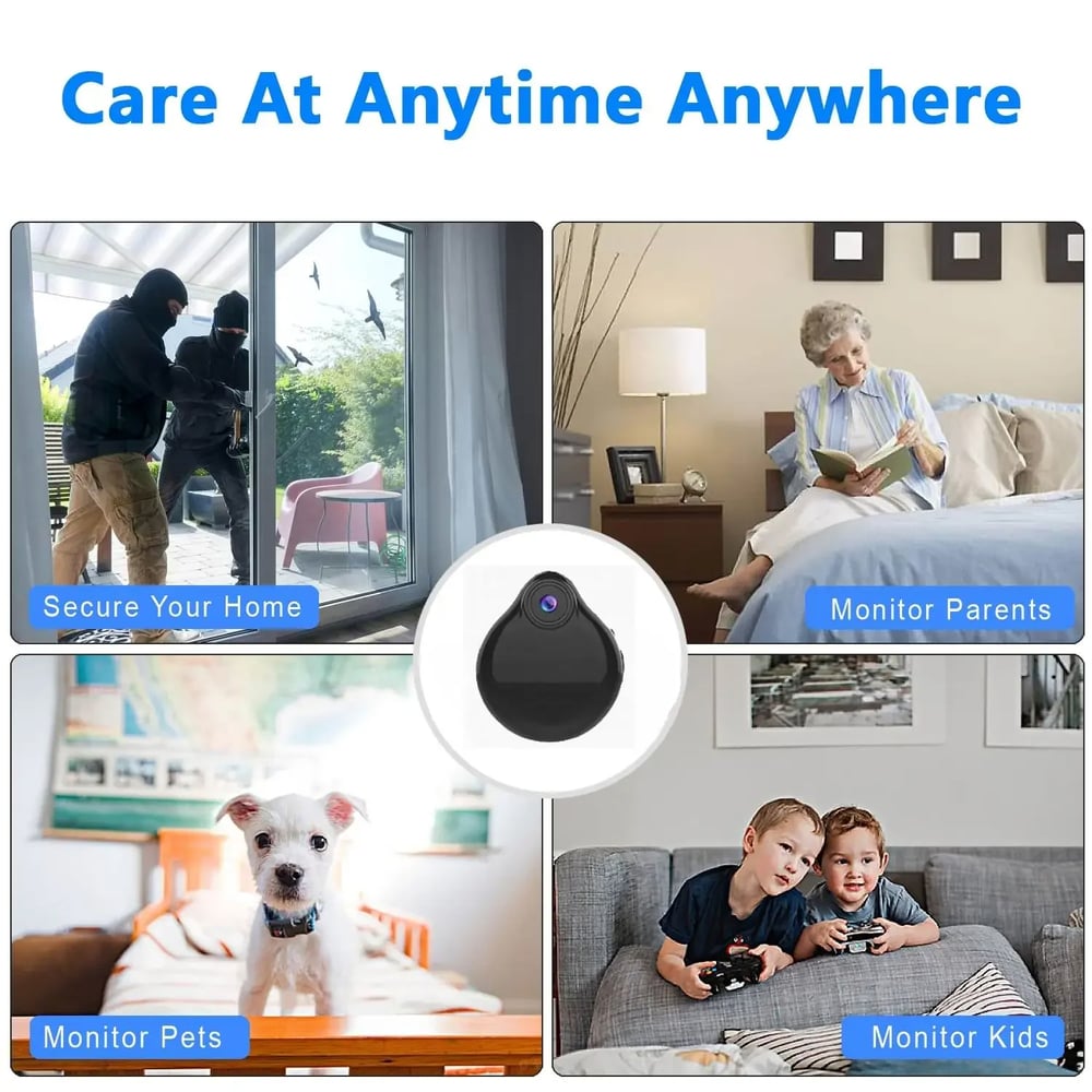 MSL 1080P Mini WiFi Camera with Night Vision and Motion Detection